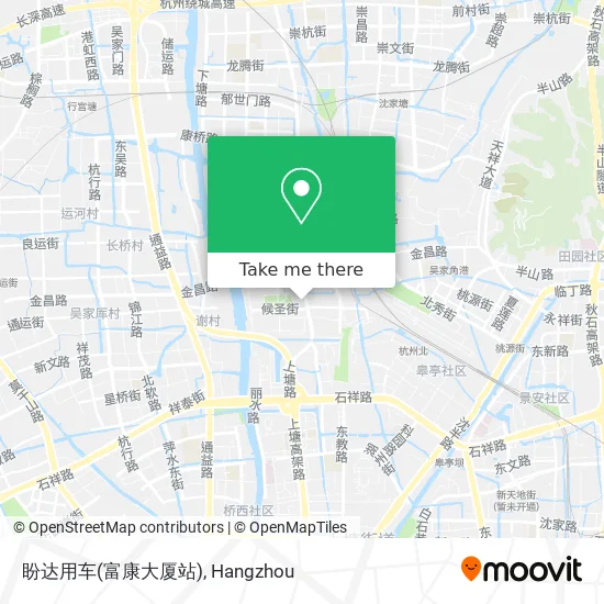 盼达用车(富康大厦站) map