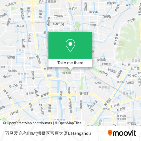 万马爱充充电站(拱墅区富康大厦) map