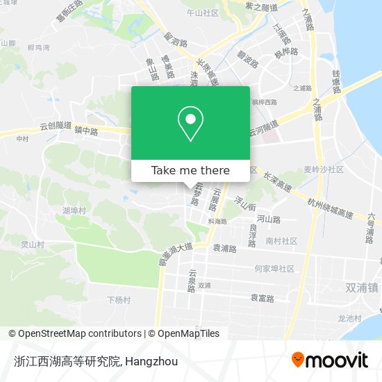 浙江西湖高等研究院 map