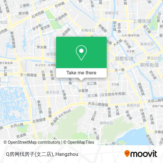Q房网找房子(文二店) map