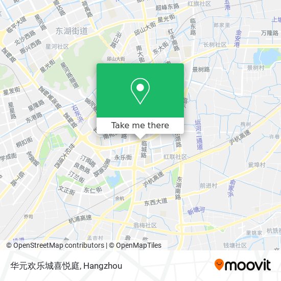 华元欢乐城喜悦庭 map