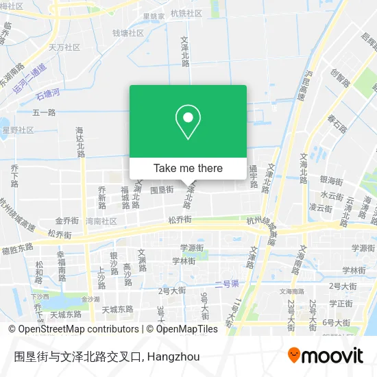 围垦街与文泽北路交叉口 map