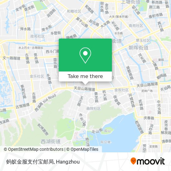 蚂蚁金服支付宝邮局 map