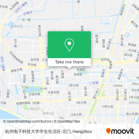 杭州电子科技大学学生生活区-北门 map