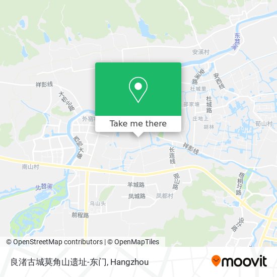 良渚古城莫角山遗址-东门 map