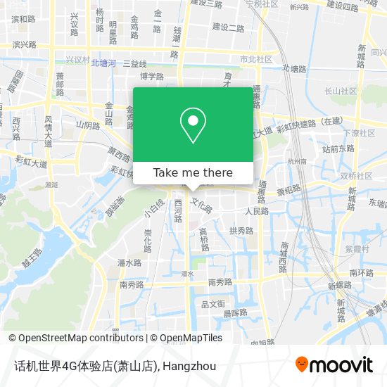 话机世界4G体验店(萧山店) map