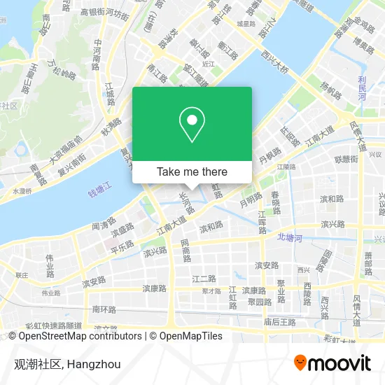观潮社区 map