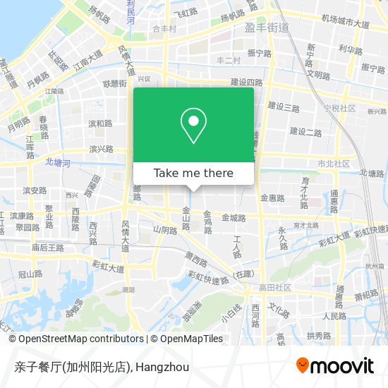 亲子餐厅(加州阳光店) map