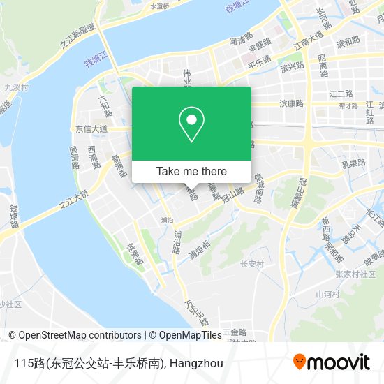 115路(东冠公交站-丰乐桥南) map