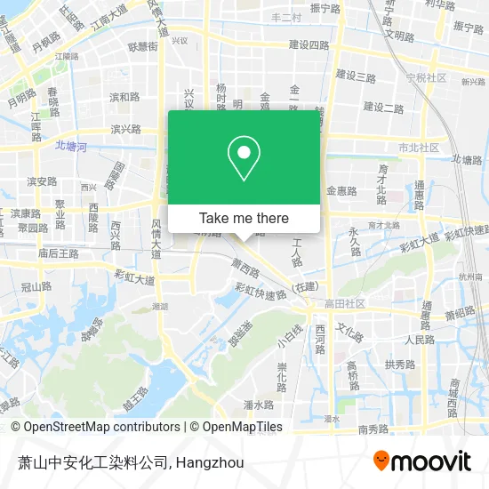 萧山中安化工染料公司 map
