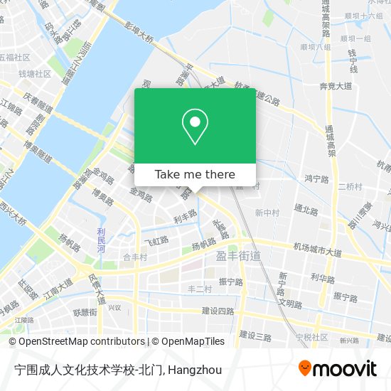宁围成人文化技术学校-北门 map