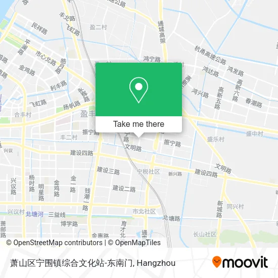 萧山区宁围镇综合文化站-东南门 map