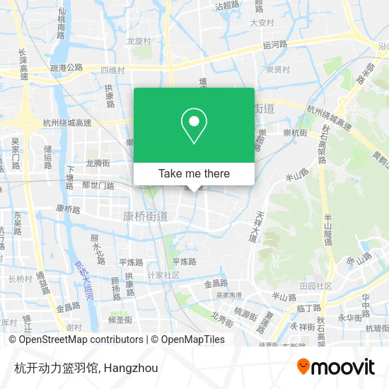 杭开动力篮羽馆 map