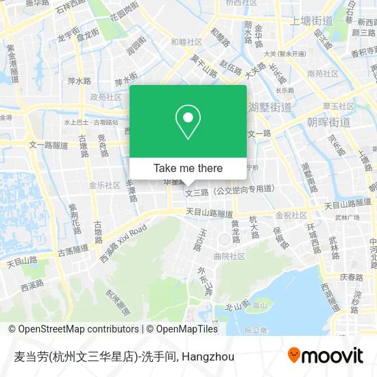 麦当劳(杭州文三华星店)-洗手间 map