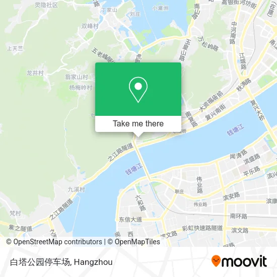 白塔公园停车场 map