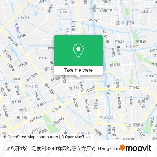 菜鸟驿站(十足便利3244祥园智慧立方店Y) map