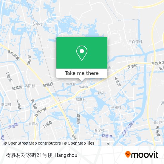 得胜村对家斟21号楼 map