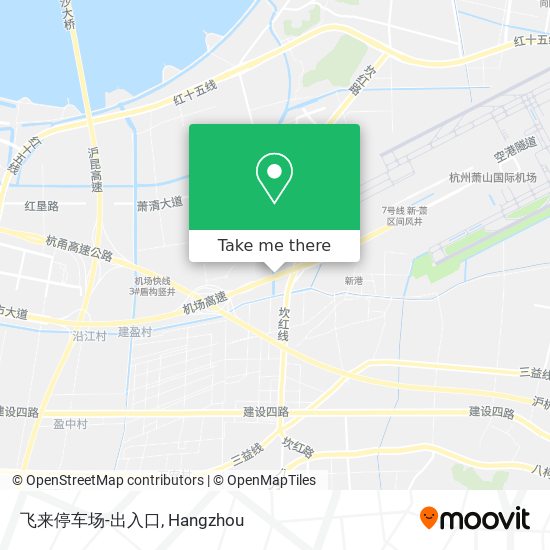 飞来停车场-出入口 map