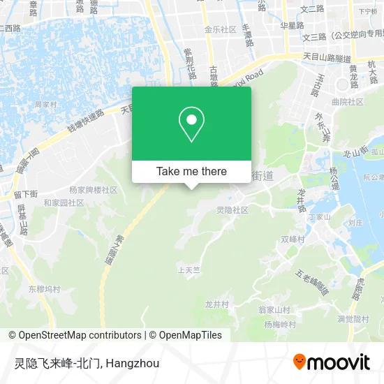 灵隐飞来峰-北门 map