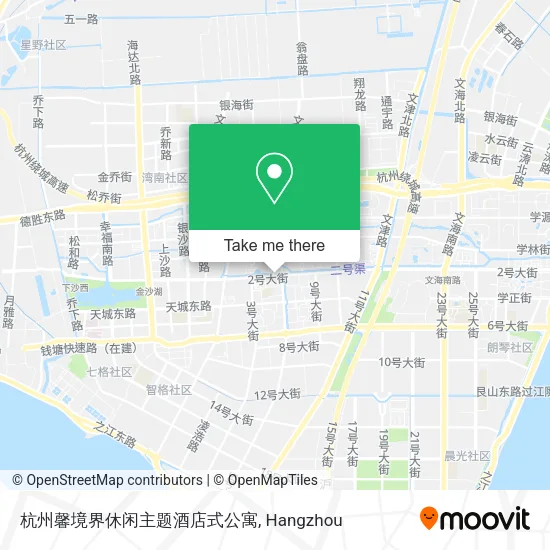 杭州馨境界休闲主题酒店式公寓 map