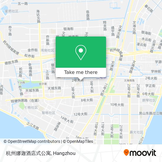 杭州娜迦酒店式公寓 map