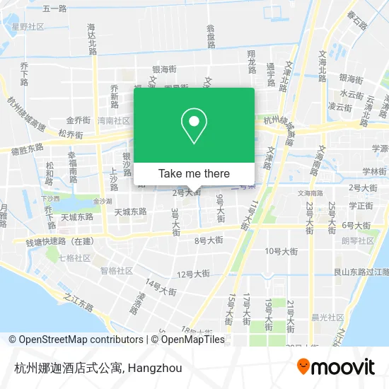 杭州娜迦酒店式公寓 map