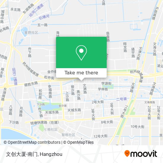 文创大厦-南门 map