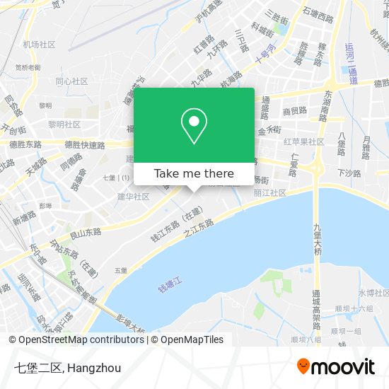 七堡二区 map