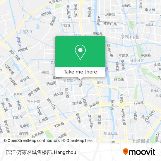 滨江·万家名城售楼部 map