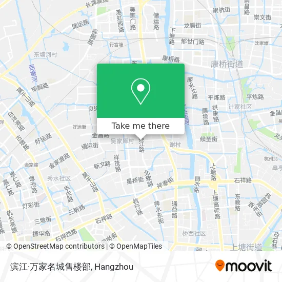 滨江·万家名城售楼部 map