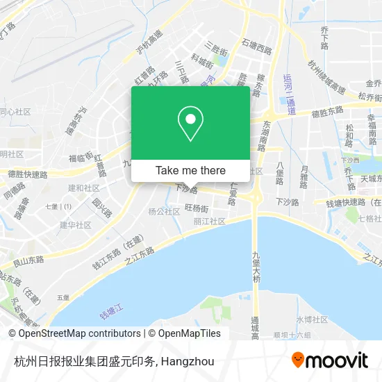 杭州日报报业集团盛元印务 map