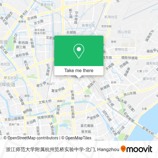 浙江师范大学附属杭州笕桥实验中学-北门 map