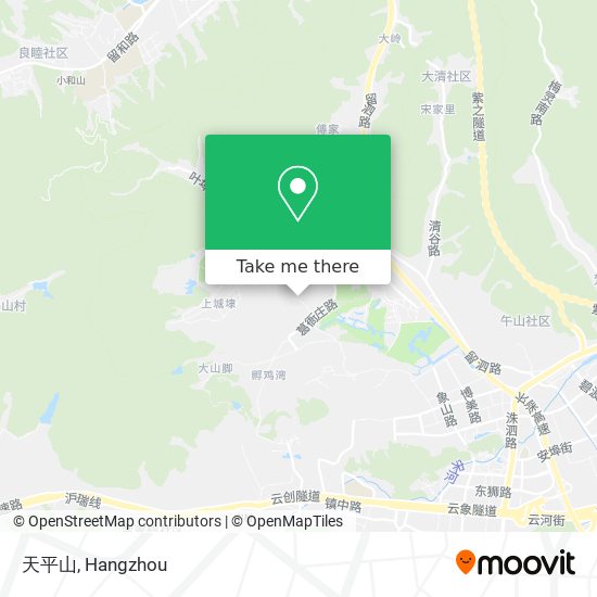 天平山 map
