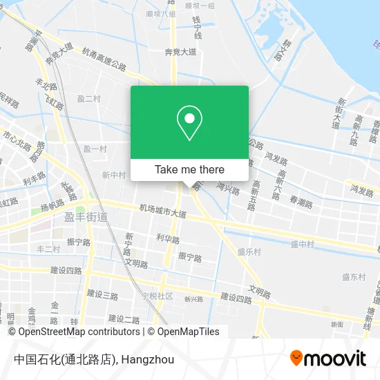 中国石化(通北路店) map