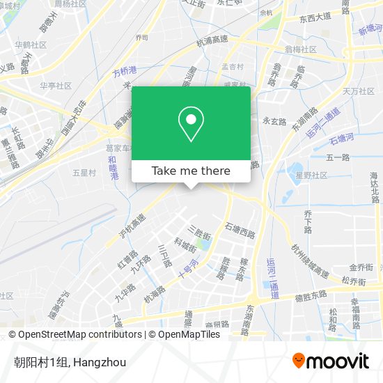 朝阳村1组 map
