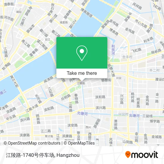 江陵路-1740号停车场 map