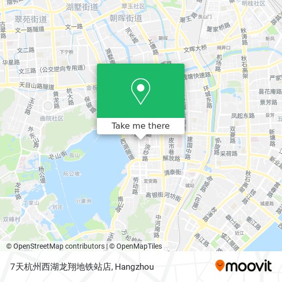 7天杭州西湖龙翔地铁站店 map