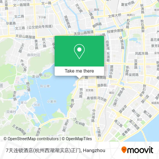 7天连锁酒店(杭州西湖湖滨店)正门 map
