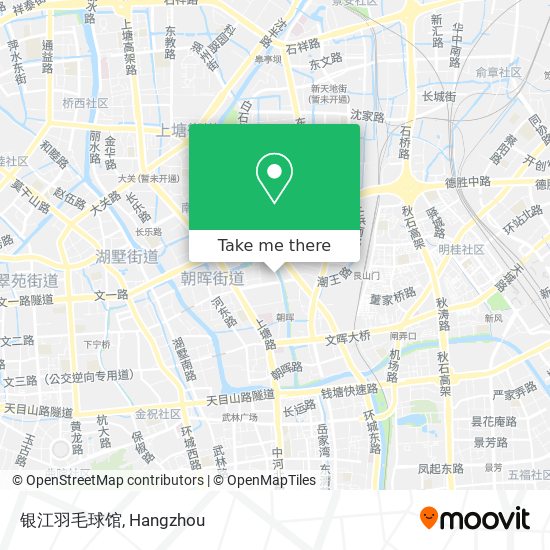 银江羽毛球馆 map