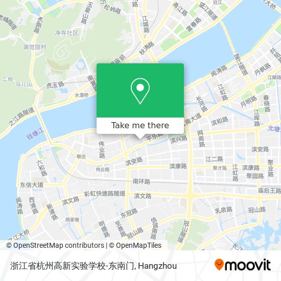 浙江省杭州高新实验学校-东南门 map