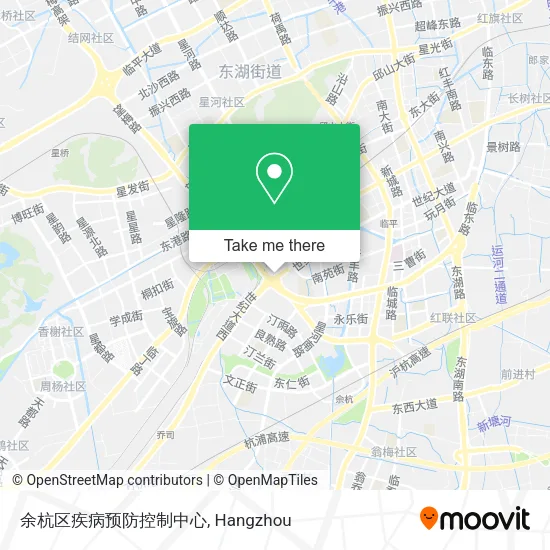 余杭区疾病预防控制中心 map