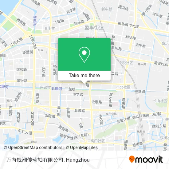 万向钱潮传动轴有限公司 map