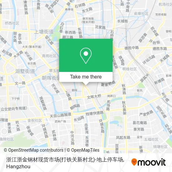 浙江浙金钢材现货市场(打铁关新村北)-地上停车场 map