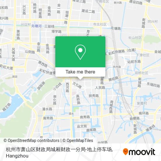 杭州市萧山区财政局城厢财政一分局-地上停车场 map
