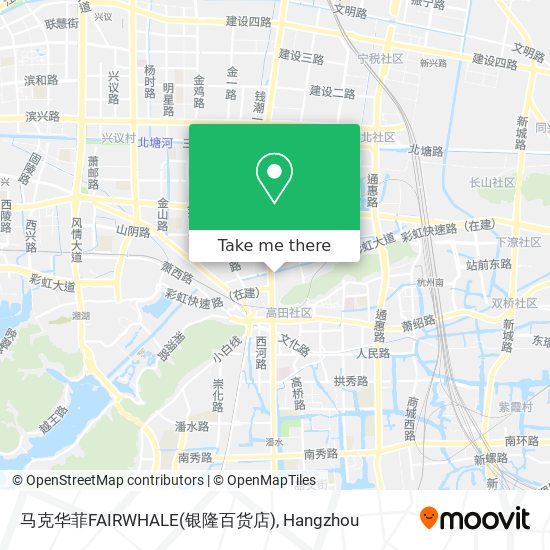 马克华菲FAIRWHALE(银隆百货店) map