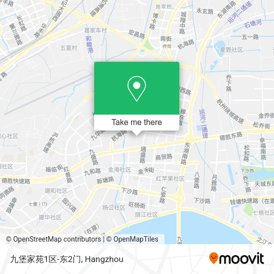 九堡家苑1区-东2门 map