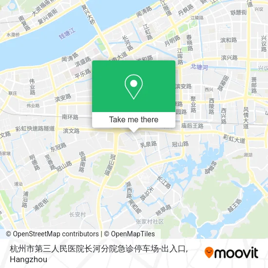 杭州市第三人民医院长河分院急诊停车场-出入口 map