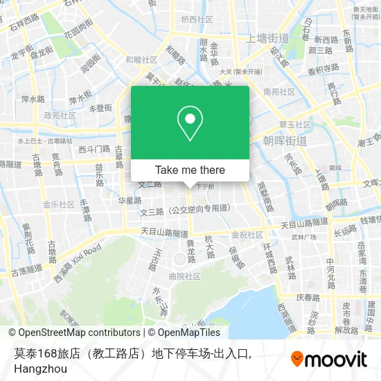 莫泰168旅店（教工路店）地下停车场-出入口 map