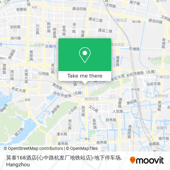 莫泰168酒店(心中路杭发厂地铁站店)-地下停车场 map