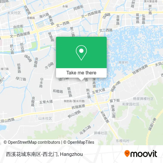 西溪花城东南区-西北门 map